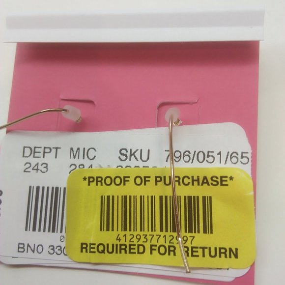 Betsey Johnson New Gold Moon and Star Earrings - Picture 3 of 3